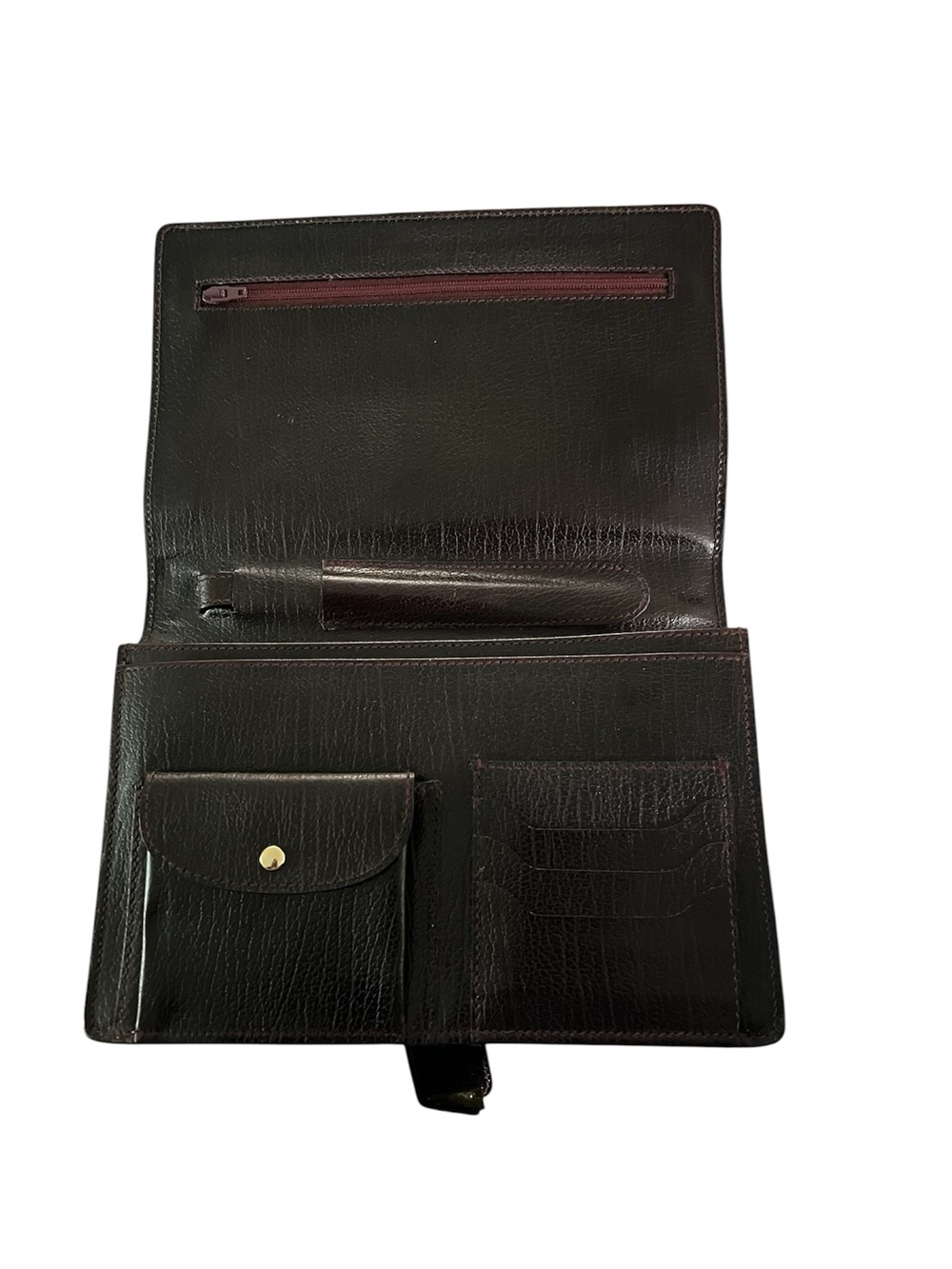 vintage Bally brown leather clutch - Picture 2 of 3